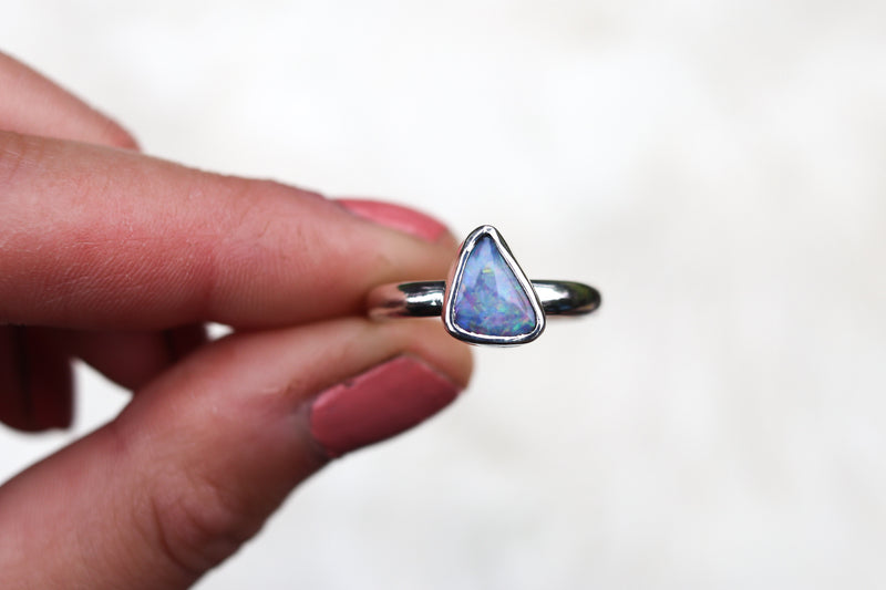 Size 10 Australian Opal Ring