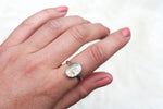 Size 9 Golden Rutilated Quartz Ring