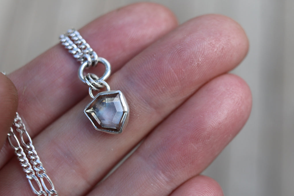 Oregon Sunstone Necklace (14 inch chain)