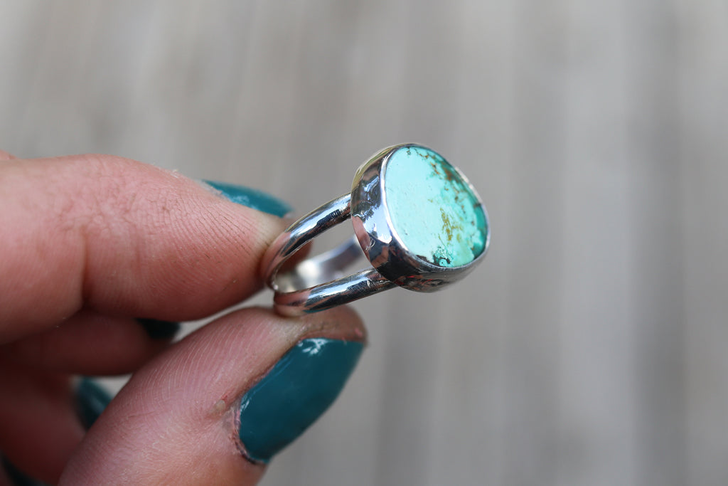 Size 5.5 Carico Lake Turquoise Ring