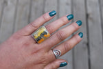 Size 7 Bumblebee Jasper Ring
