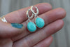 Sonoran Gem Turquoise Huggie Hoop Earrings 3