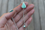 Royston Turquoise Lariat Necklace (16 inch chain)