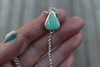 Royston Turquoise Lariat Necklace (16 inch chain)