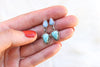 Australian Opal x Number 8 Turquoise Stud Earrings *Discounted*