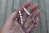 Pink Tourmaline x Freshwater Pearls Beaded Necklace (16 inches + 2 inch chain extender)