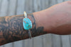 Sierra Bella Turquoise Thick Stamped Cuff (5.75 inches)