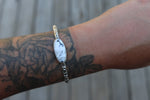 White Buffalo Stamped Cuff (6 inches)