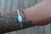 Golden Hill Turquoise Stamped Cuff (5 inches)