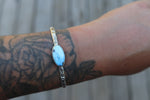 Golden Hill Turquoise Stamped Cuff (5 inches)