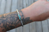 Royston Ribbon Turquoise Stamped Cuff (6 inches)