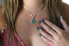 Sierra Bella Turquoise Toggle Clasp Necklace (16 inch chain)