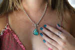 Sierra Bella Turquoise Toggle Clasp Necklace (18 inch chain)