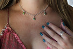 Triple Sonoran Gold Turquoise Necklace (16 inch chain)