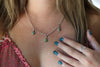 Triple Sonoran Gold Turquoise Necklace (20 inch chain)