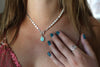 Carico Lake Turquoise Toggle Clasp Necklace (16 inch chain)