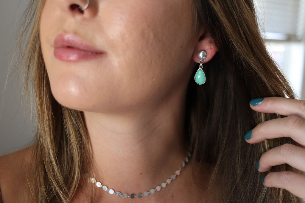 Sonoran Gem Turquoise Domed Stud Earrings 1