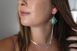 Emerald Valley Turquoise Duster Earrings