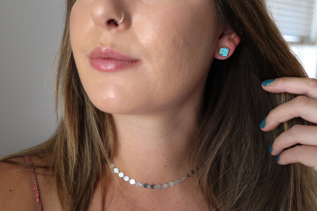 Blue Ridge Turquoise Stud Earrings 2