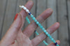 Amazonite x Turquoise Beaded Necklace (16 inches + 2 inch chain extender)