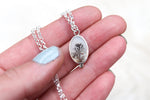 Dendritic Agate Necklace (Mixed Metal) 1
