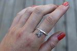 Sterling Charm Rings - Made To Order