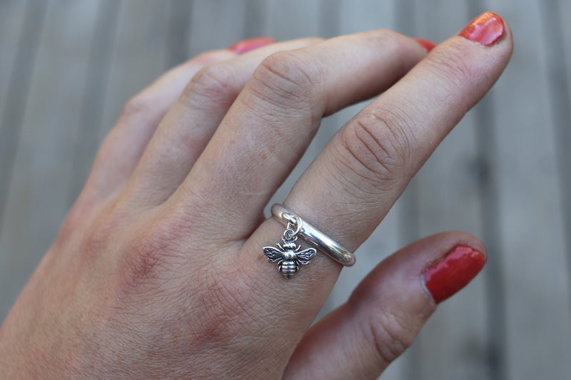Sterling Charm Rings - Made To Order