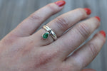Size 6 Sonoran Gold Turquoise Charm Ring