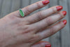 Size 5 Green Sea Glass Ring