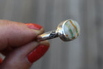 Size 10 Royston Ribbon Turquoise Stamped Ring