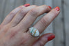 Size 10 Royston Ribbon Turquoise Stamped Ring