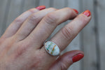 Size 10 Royston Ribbon Turquoise Stamped Ring