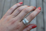 Size 8.5 Royston Ribbon Turquoise Stamped Ring