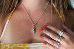 Royston Ribbon Turquoise Toggle Clasp Necklace (18 inch chain)