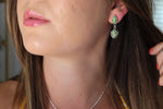 Sonoran Gold Turquoise Dangly Stud Earrings 3