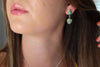 Sonoran Gold Turquoise Dangly Stud Earrings 2