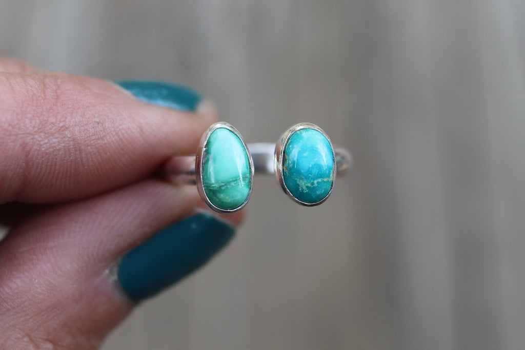 Size 10-11 Emerald Valley Turquoise Ring (Adjustable)