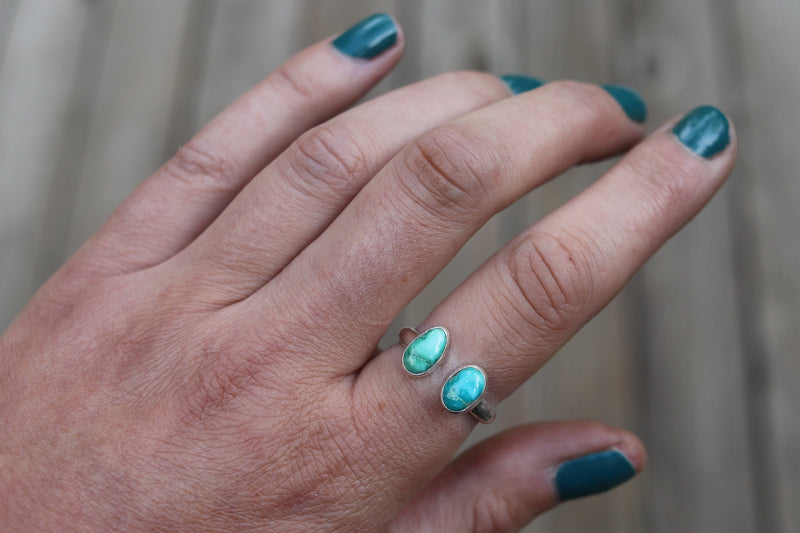Size 10-11 Emerald Valley Turquoise Ring (Adjustable)