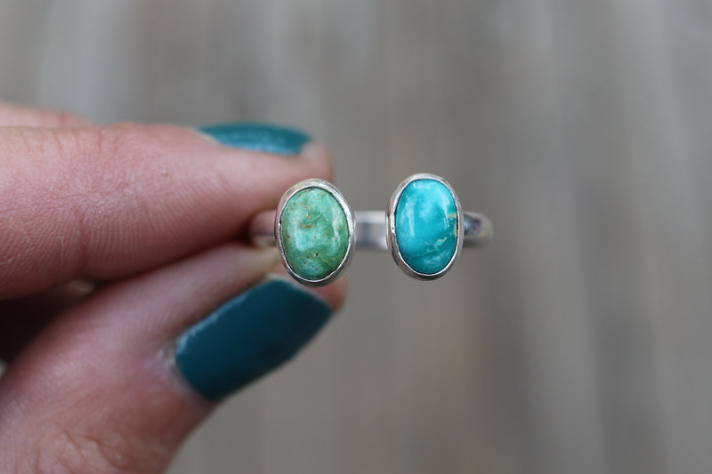 Size 9-10 Emerald Valley Turquoise Ring (Adjustable)