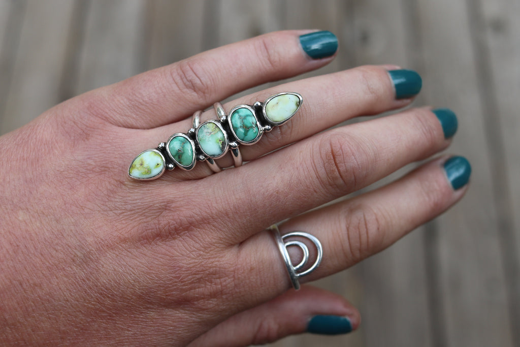 Size 6 Emerald Valley x Palomino Stacked Ring