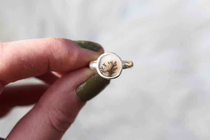 Size 6.5 Dendritic Agate Ring