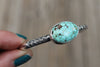 Treasure Mountain Turquoise Thick Band Stamped Cuff (6 inches)