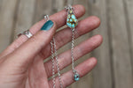 Treasure Mountain Turquoise Lariat Necklace (16 inch chain)