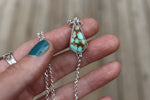 Treasure Mountain Turquoise Lariat Necklace (16 inch chain)