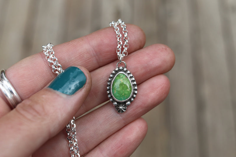 Emerald Valley Turquoise Necklace 1 (16 inch chain)