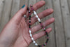 Tourmaline x Pearls Beaded Necklace (16 inches + 2 inch chain extender)