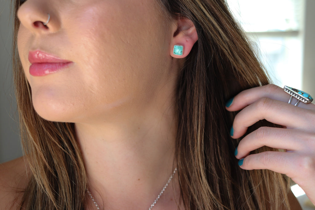 Royston Turquoise Stud Earrings 2