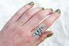 Size 9 Stacked Turquoise Ring (Small Stones)