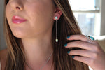 Palomino Variscite Lariat Earrings